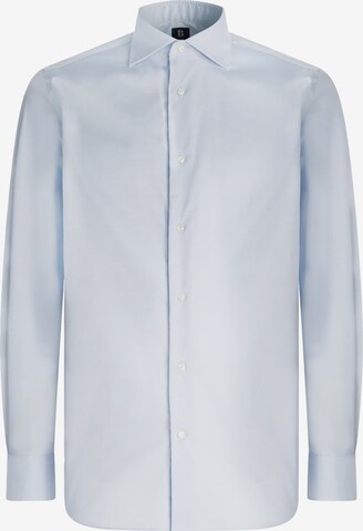 Coupe regular Chemise 'Windsor' Boggi Milano en bleu : devant