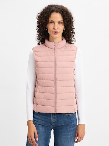 Brookshire Vest in Pink: front