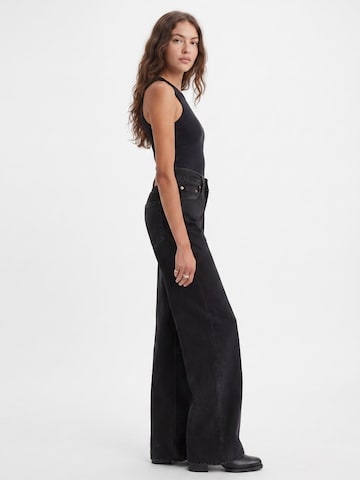 LEVI'S ® Luźne Jeansy 'Ribcage Wide Leg H223 Blacks' w kolorze czarny