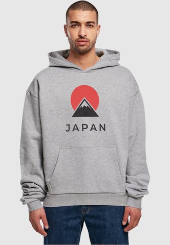 Merchcode Sweatshirt 'Japan' in Grau: Vorderseite