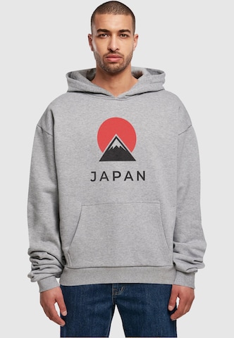 Merchcode Sweatshirt 'Japan' in Grau: predná strana