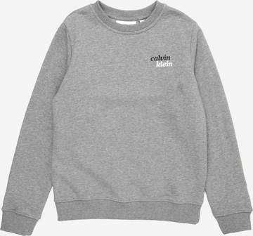 pelēks Calvin Klein Jeans Sportisks džemperis 'SEASONAL': no priekšpuses
