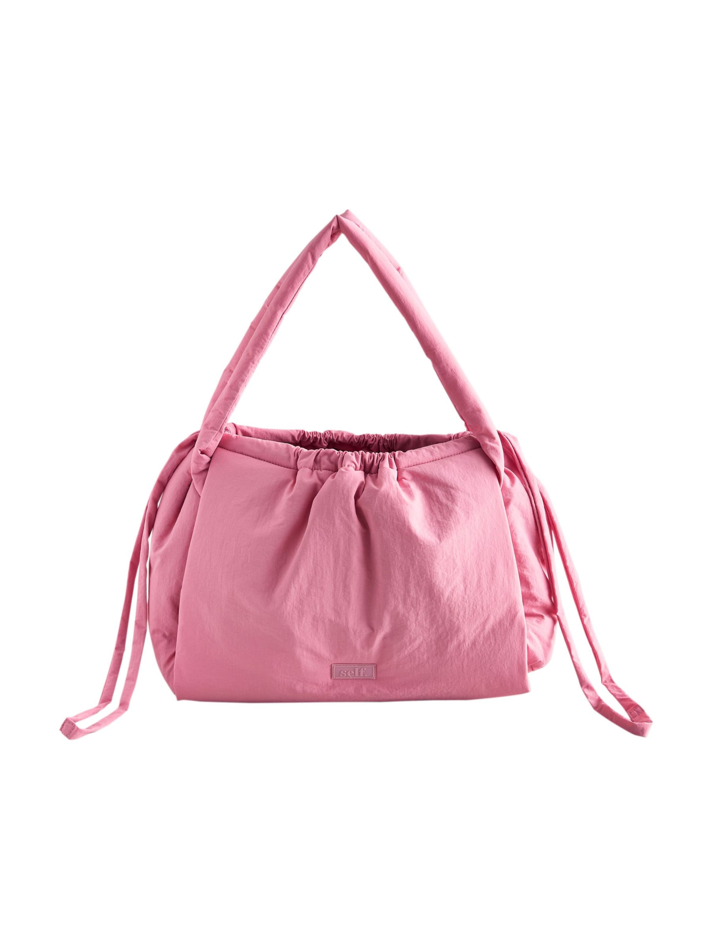 Borsa a mano di self. in rosa: frontale