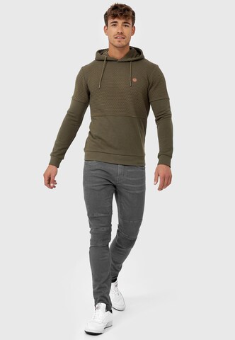 INDICODE JEANS Sweatshirt 'Franz' in Groen