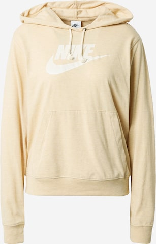 Nike Sportswear Sweatshirt in Beige: front