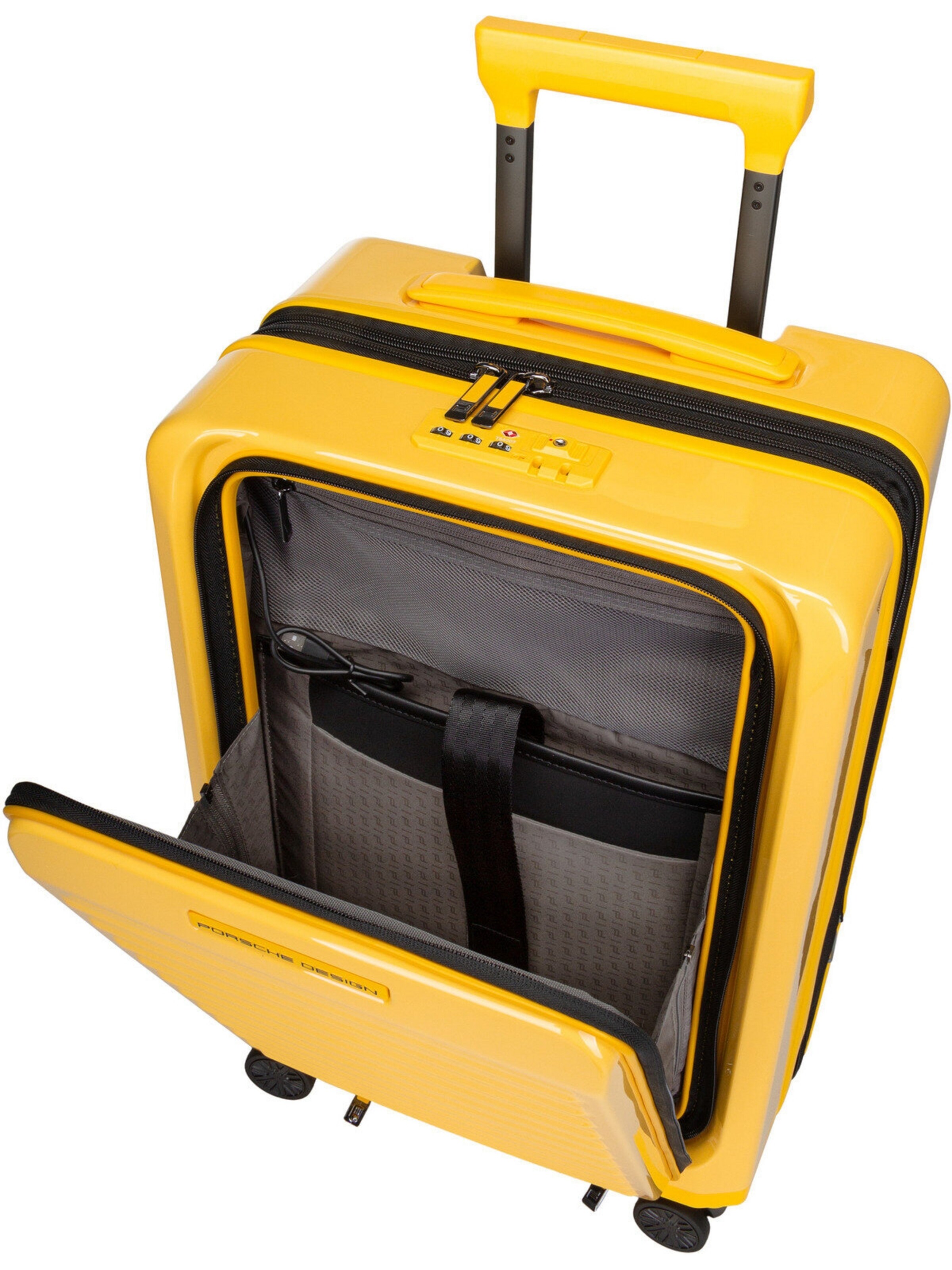 Trolley ' Roadster' di Porsche Design in giallo