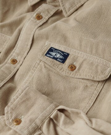 Superdry Regular fit Button Up Shirt 'Trailsman' in Beige