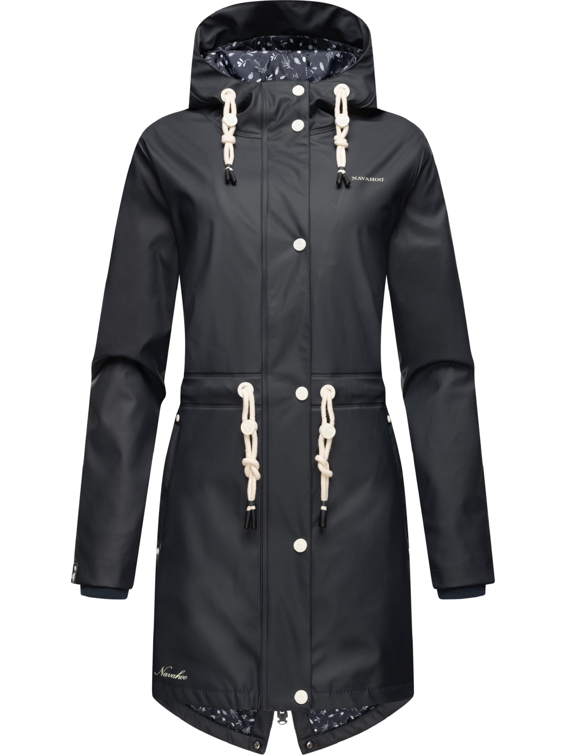 NAVAHOO Funktionsjacke 'Flower of Ocean' in Blau: Vorderseite