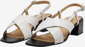 usha BLACK LABEL Strap Sandals in White