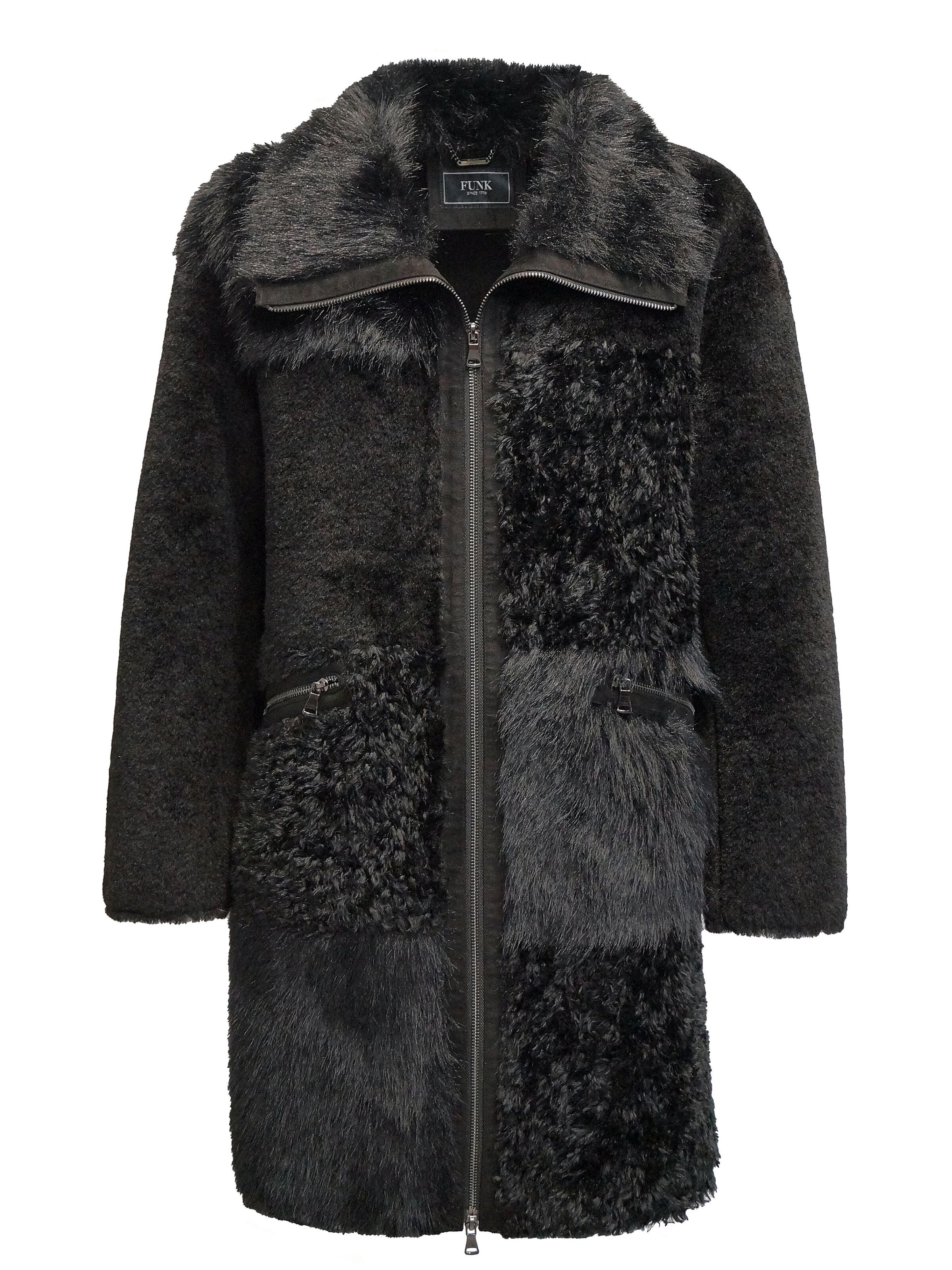 Funk since 1776 Winter Jacket 'Winterjacke' in Black: front