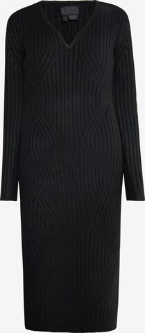 DreiMaster Klassik Knitted dress 'Casnagie' in Black: front