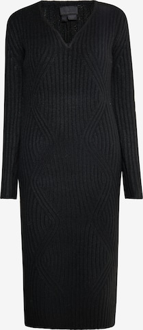 DreiMaster Klassik Knitted dress 'Casnagie' in Black: front