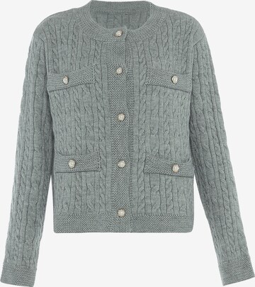 caspio Knit Cardigan in Grey: front