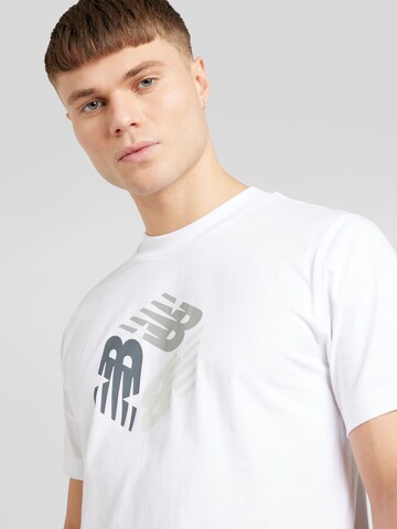 new balance T-Shirt 'Essentials Explorer' in Weiß