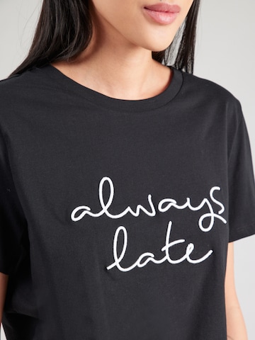 CATWALK JUNKIE Shirt 'Always Late' in Black