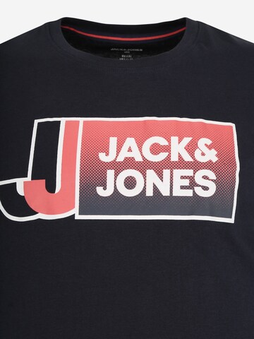 Jack & Jones Plus T-Shirt 'LOGAN' in Blau