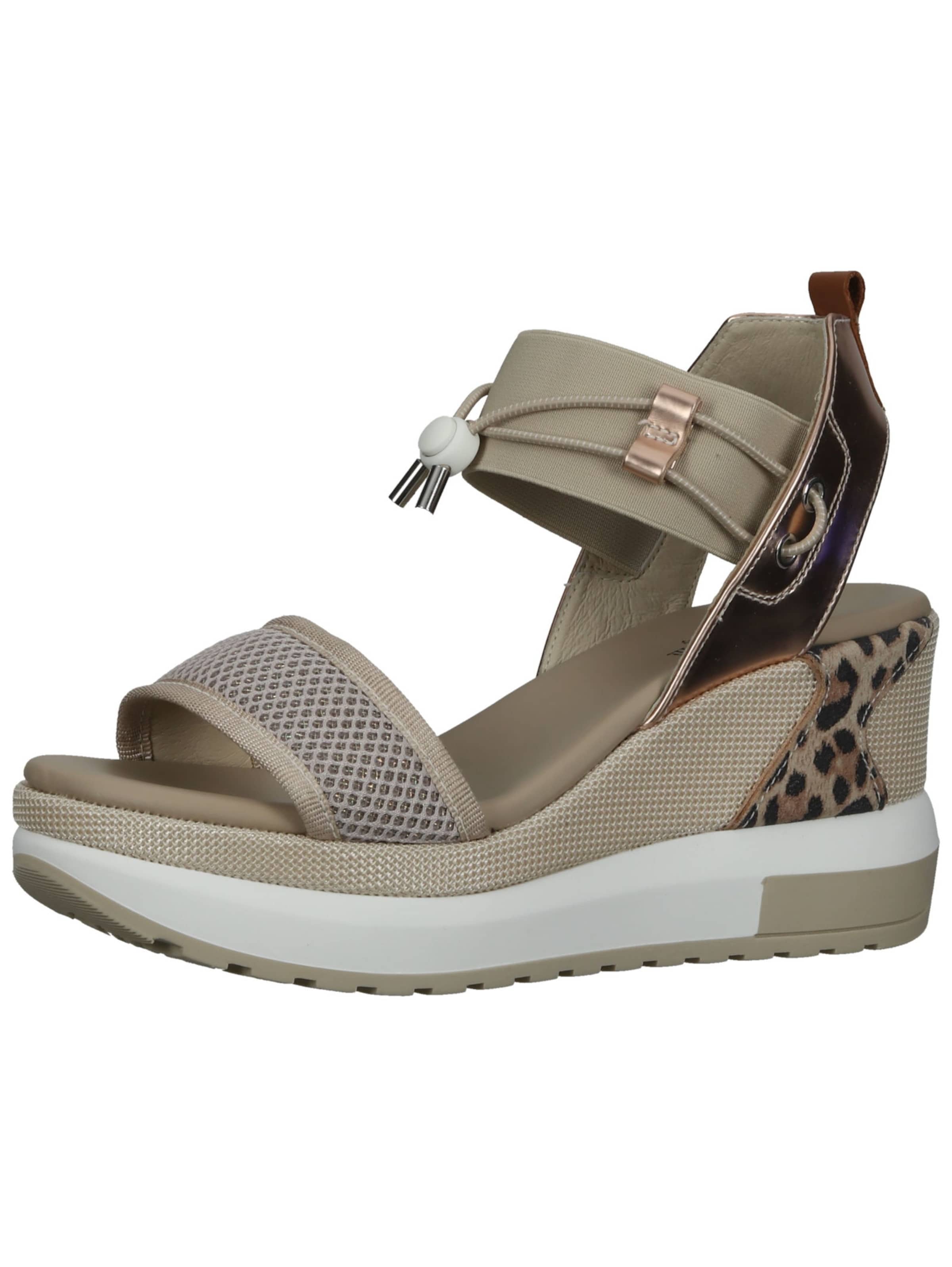 Sandales Nero Giardini en beige : devant