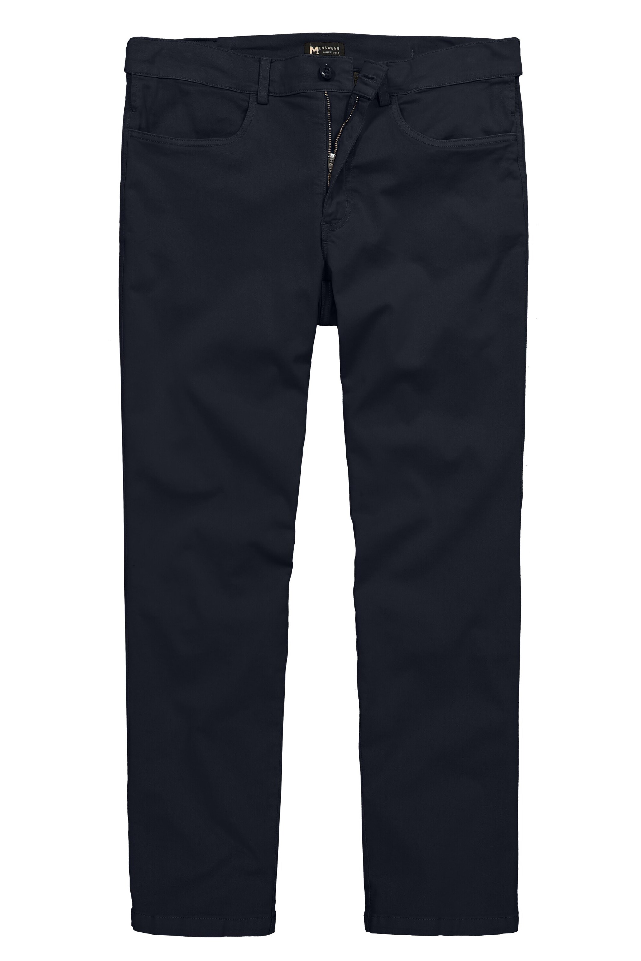 Men Plus Pants in Blue: front