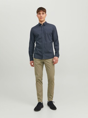 JACK & JONES Slim fit Srajca | modra barva