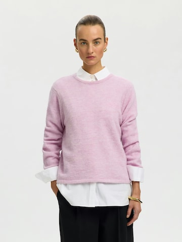 Pullover 'SLWLULU' di SELECTED in lilla: frontale