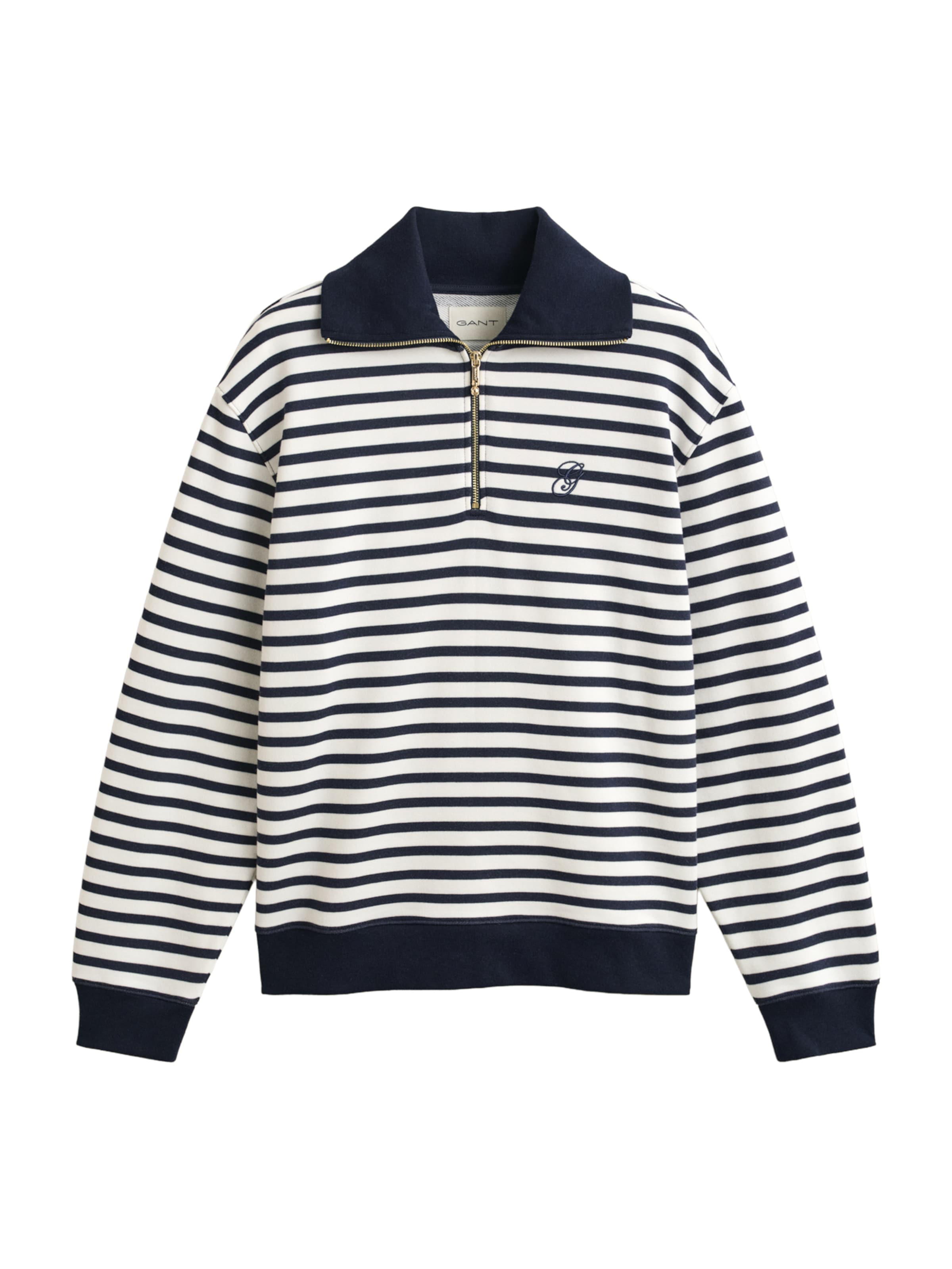 Bluză de molton de la GANT pe albastru: față