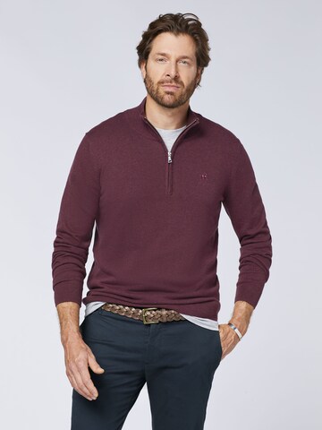 Polo Sylt Sweater in Red: front