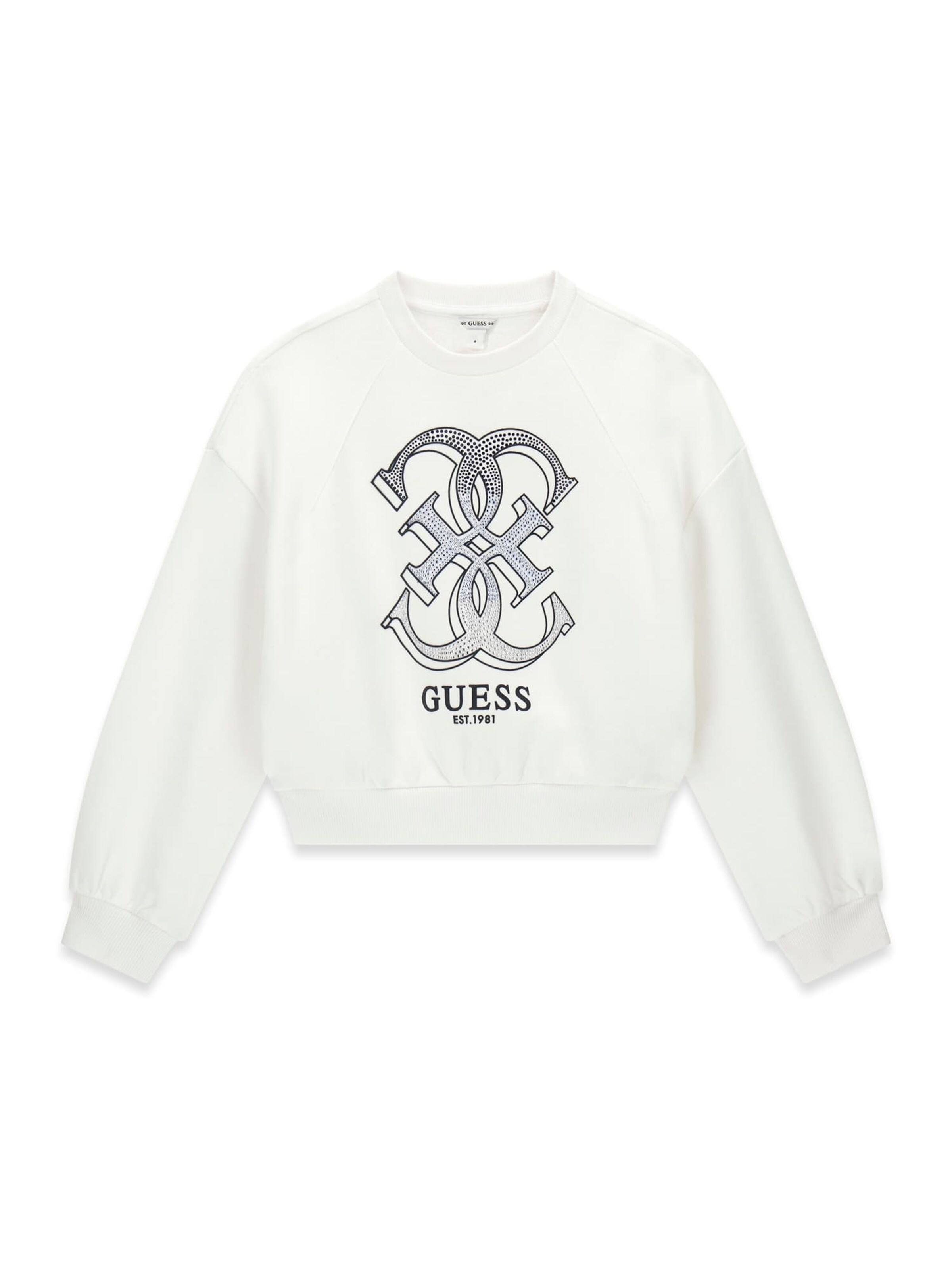 GUESS Sweatshirt in White: front