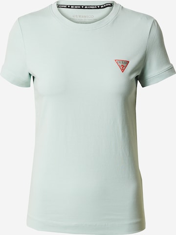 T-shirt GUESS en vert : devant