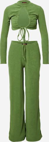 žalia Misspap Moteriškas kostiumėlis su kelnėmis: priekis