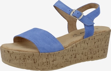 Sandalo di s.Oliver in blu: frontale
