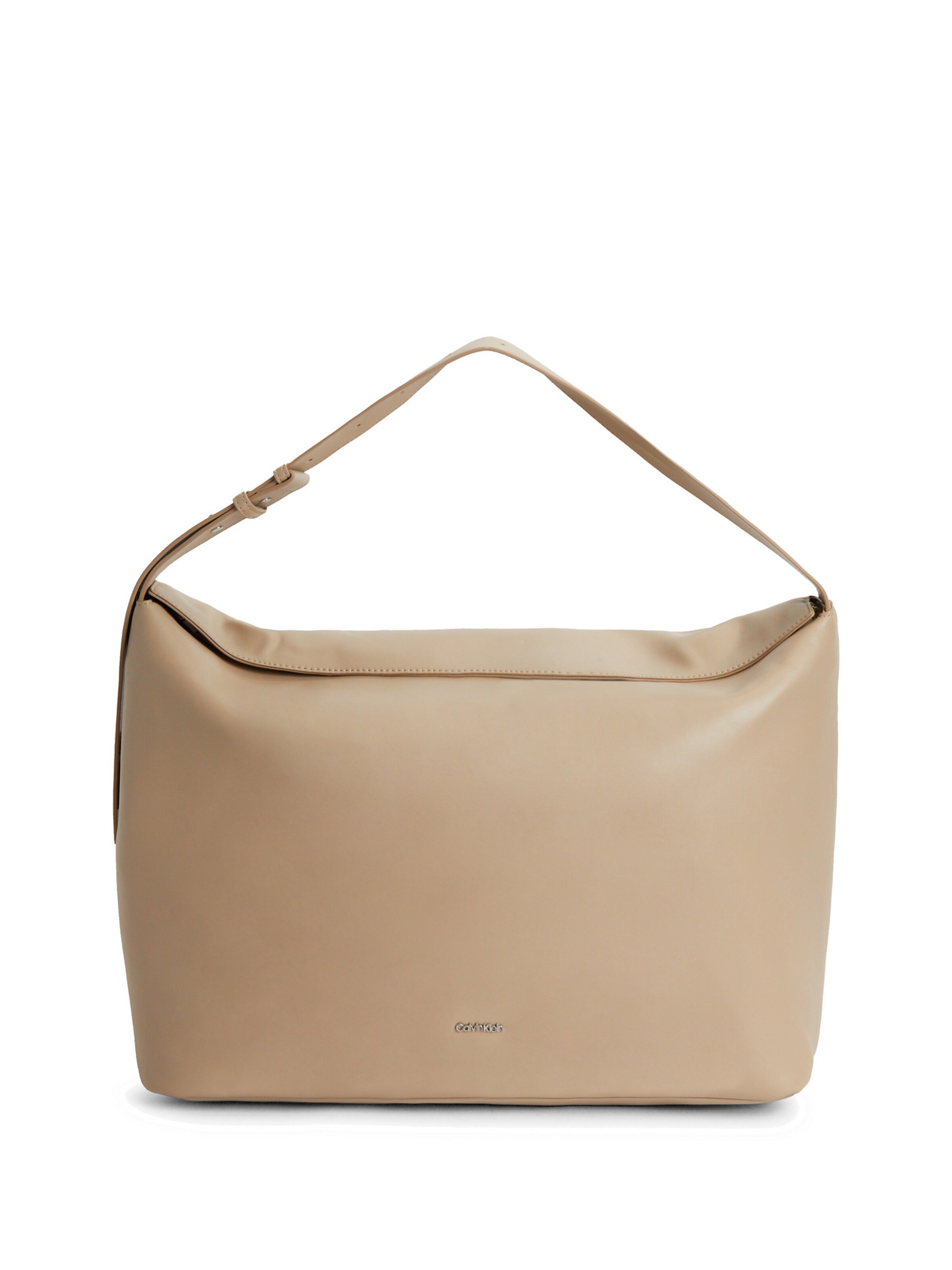 Calvin Klein Shoulder Bag in Beige: front