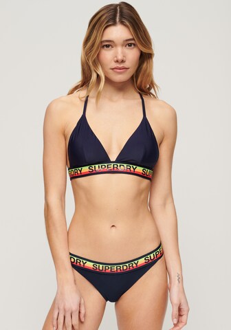 Superdry Bikini Bottoms in Blue: front