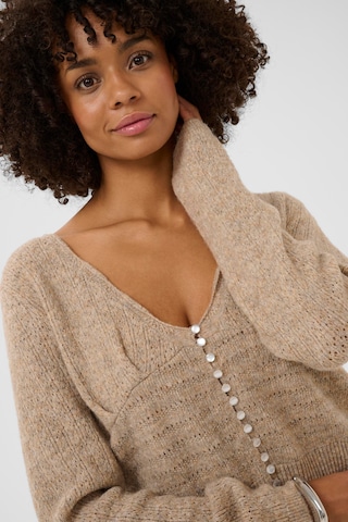 CULTURE Gebreid vest 'Julietta' in Beige