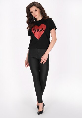 faina T-Shirt in Schwarz