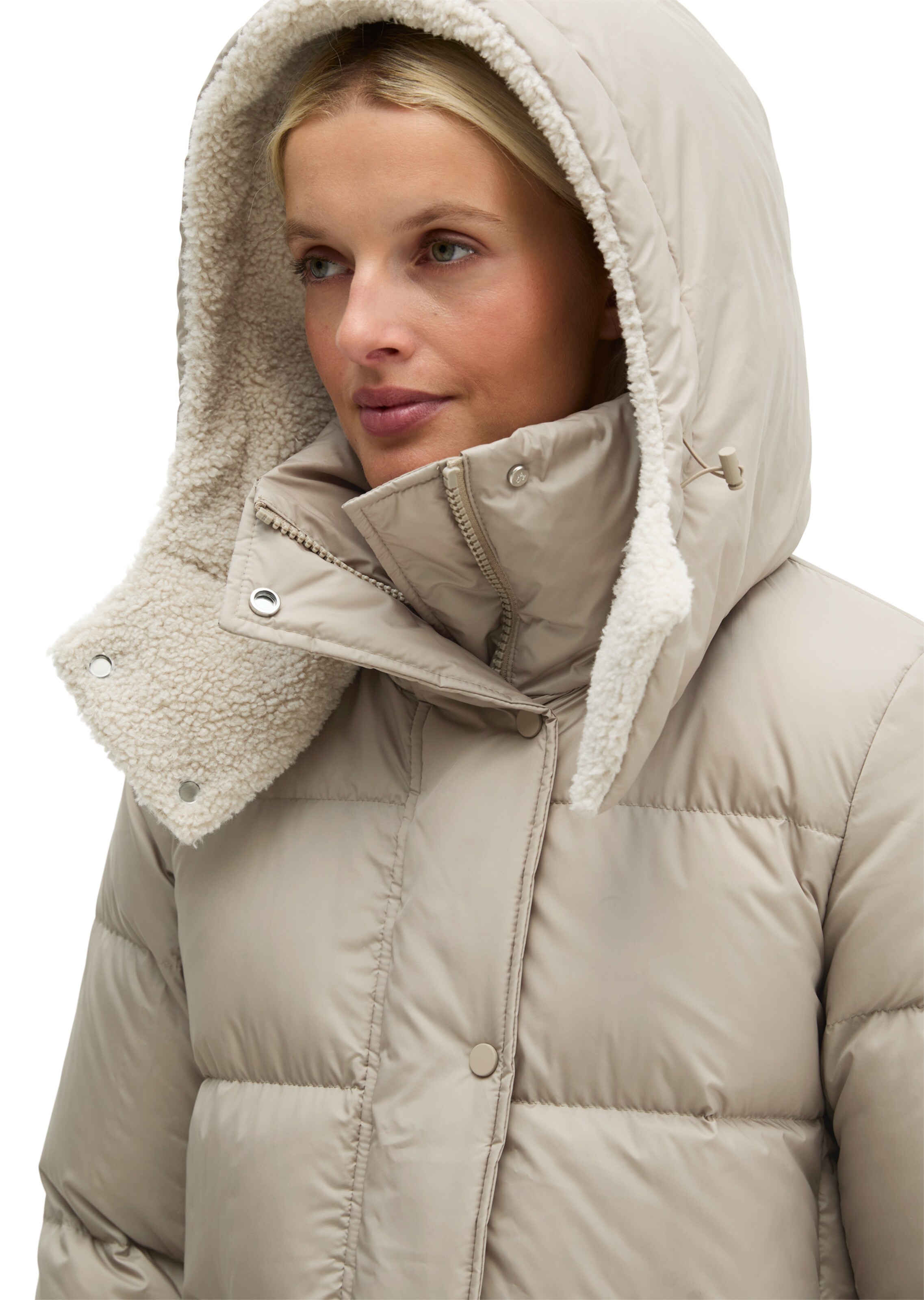 Marc O'Polo Wintermantel in Beige: voorkant