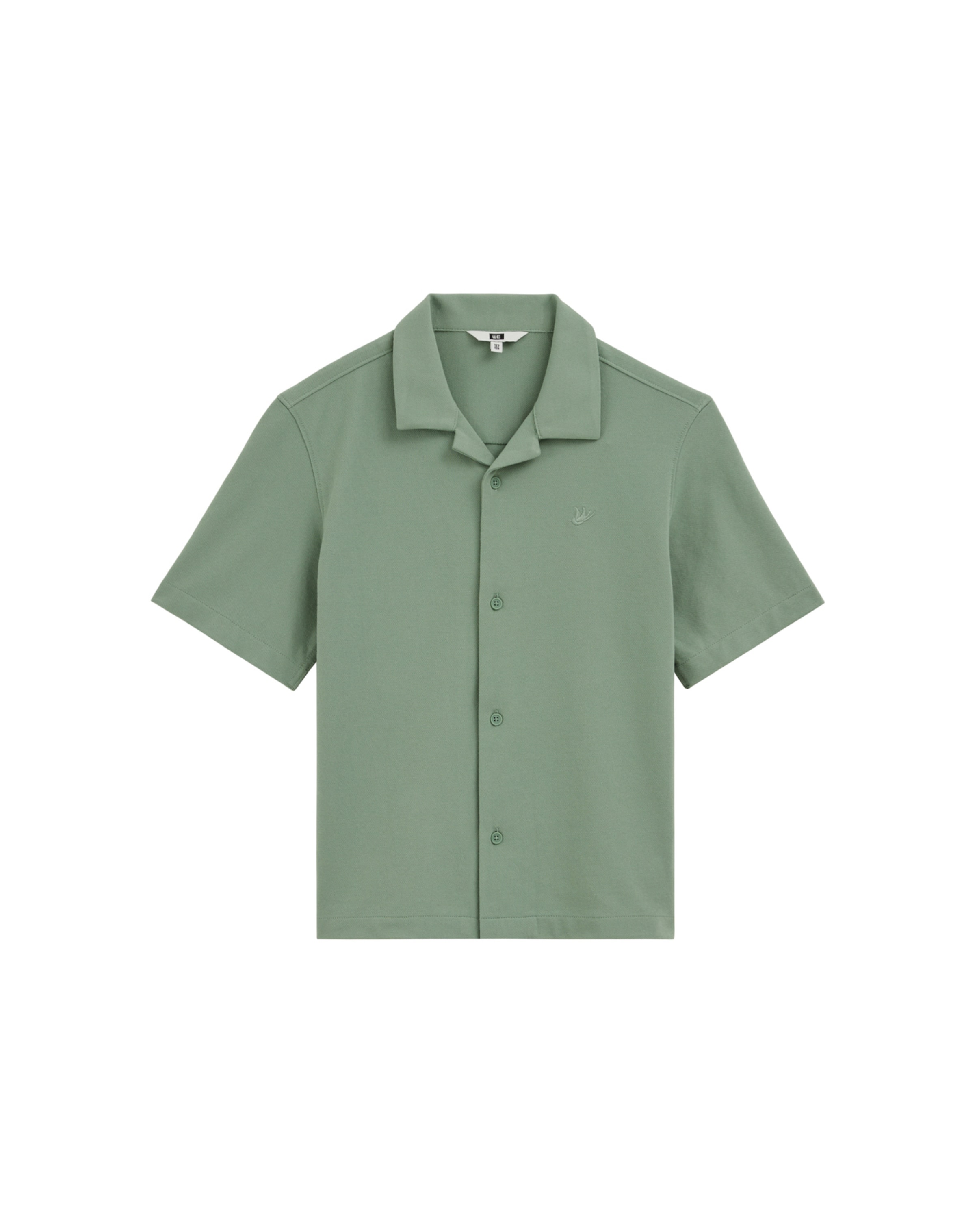 WE Fashion Средняя посадка Рубашка в Зеленый: спереди