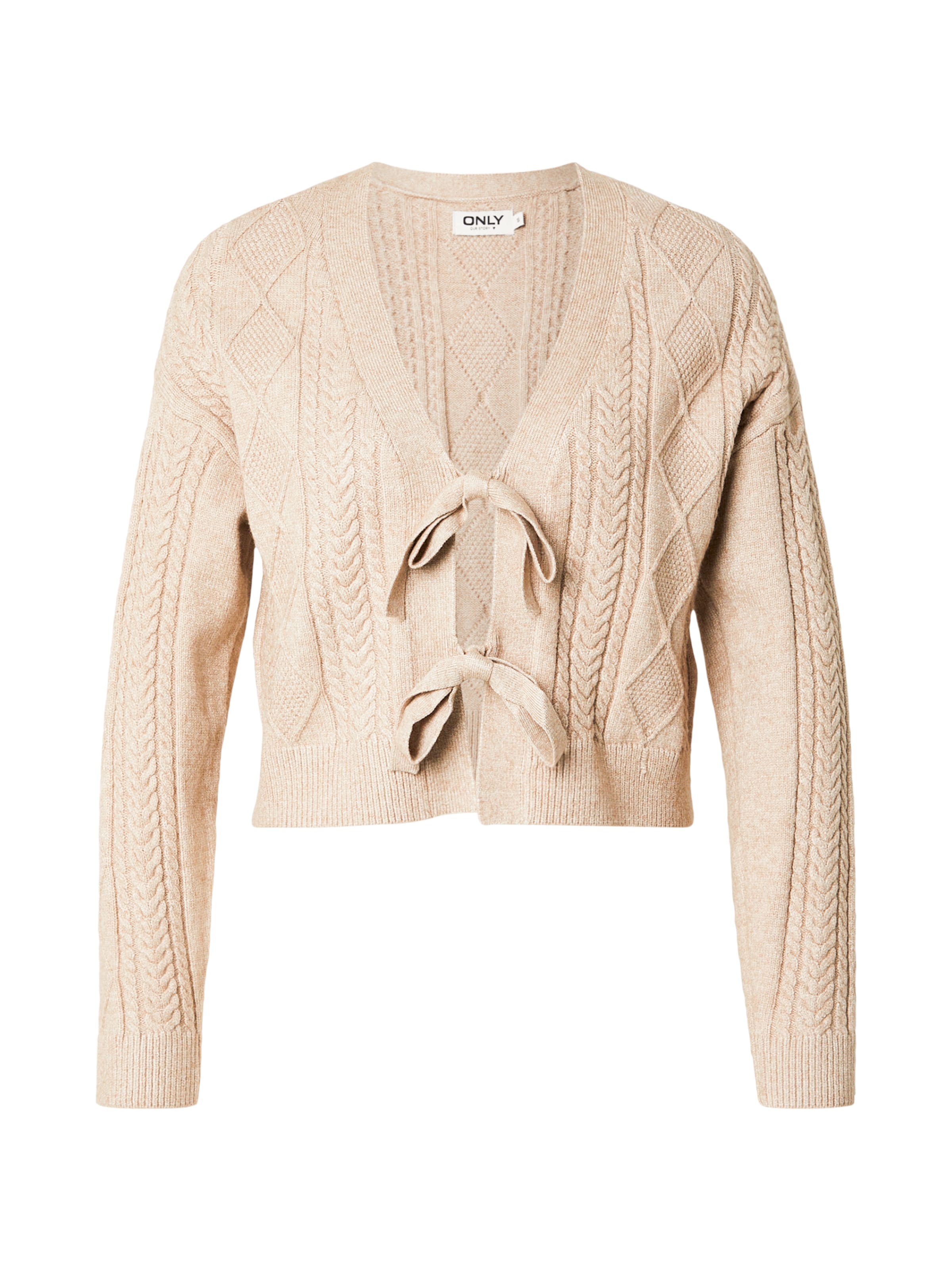 ONLY Knit cardigan 'ONLFIA' in Brown: front