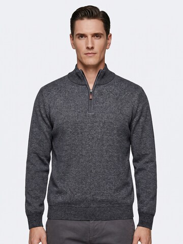 ALLTHEMEN Pullover 'Maschenruhe'‌‌‌‌‌‌‌‌‌ in Grau: Vorderseite