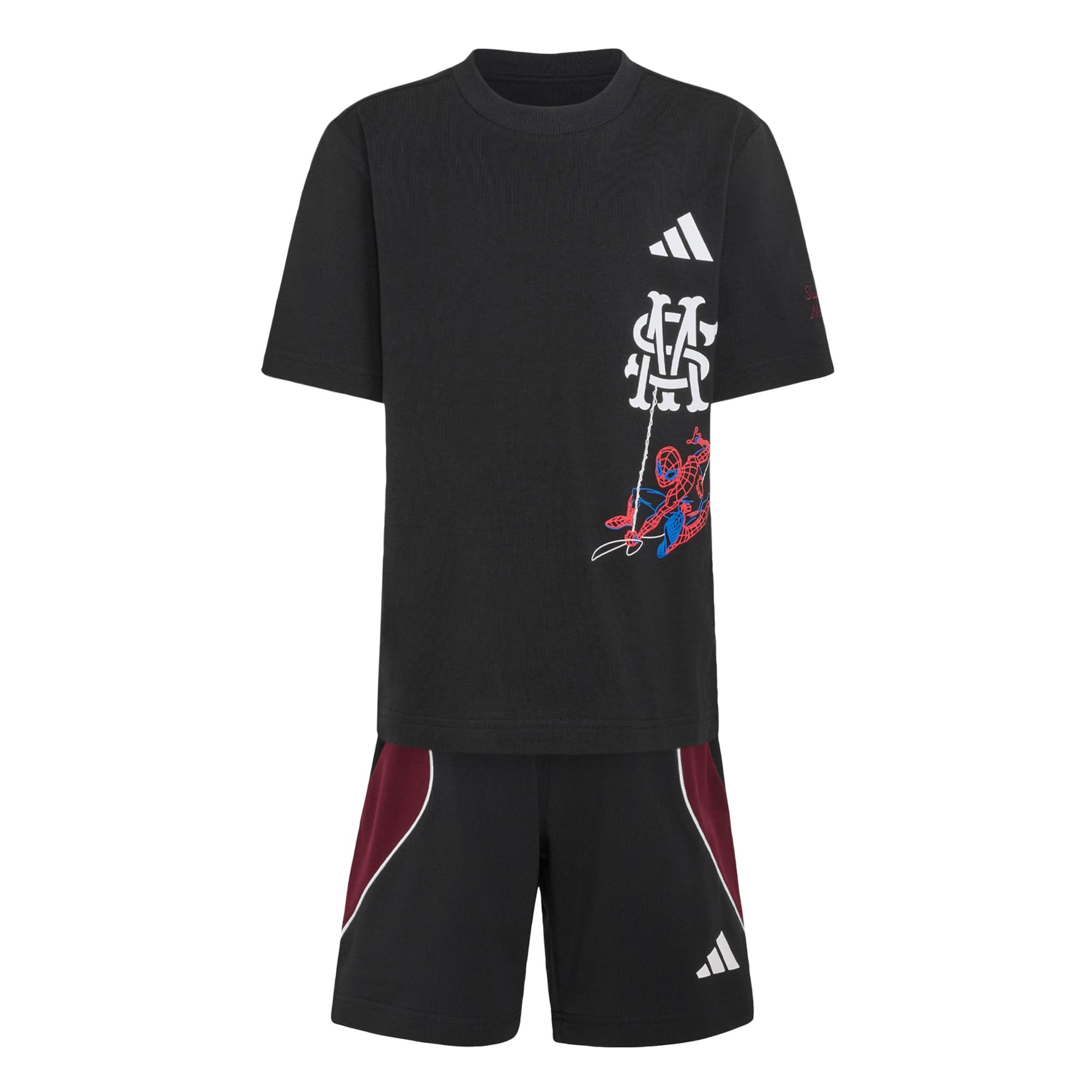 ADIDAS SPORTSWEAR Tracksuit 'Marvel Spider-Man' in Black: front