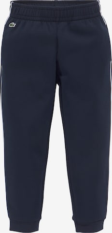 LACOSTE Tapered Pants in Blue: front