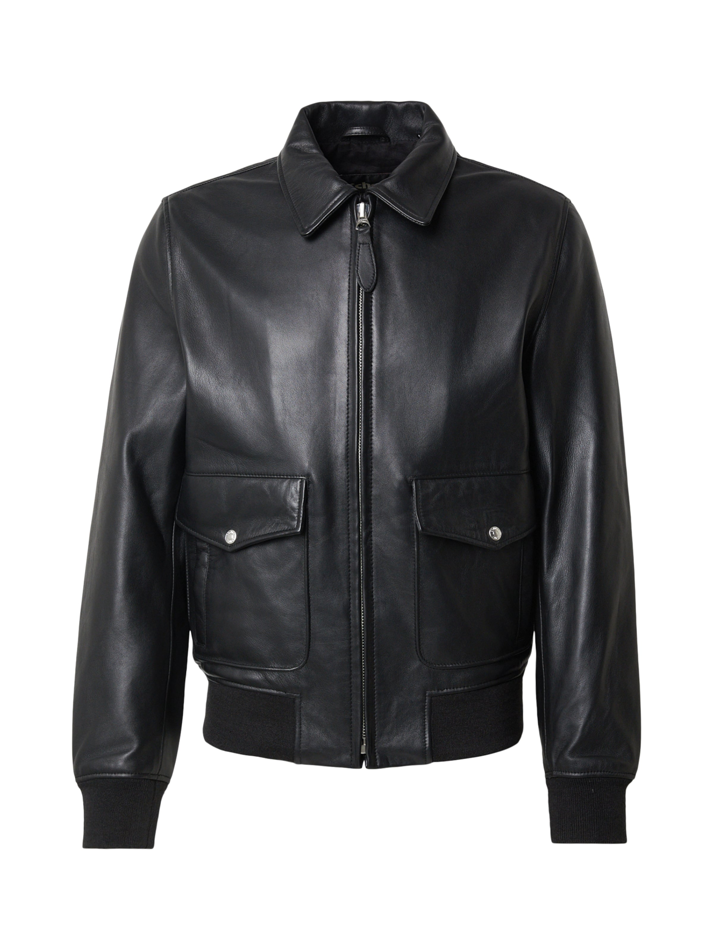 Schott NYC - Chaqueta de entretiempo en negro: frente