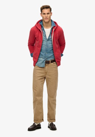 Superdry Sweatvest 'Essential' in Rood