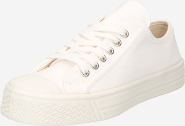 US Rubber Platform trainers in White: front