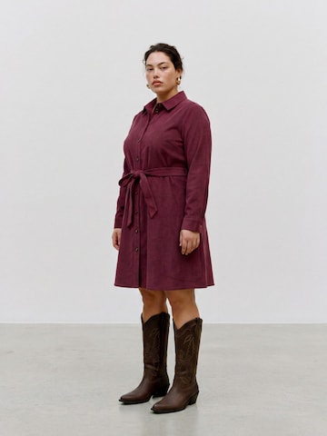 Vero Moda Curve Blousejurk 'SANDY' in Rood