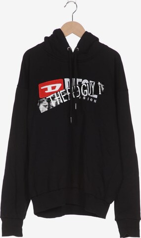 DIESEL Sweatshirt & Zip-Up Hoodie in S in Black: front