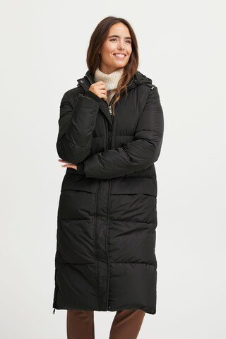 Fransa Winter Coat 'Bella Ja 2' in Black: front