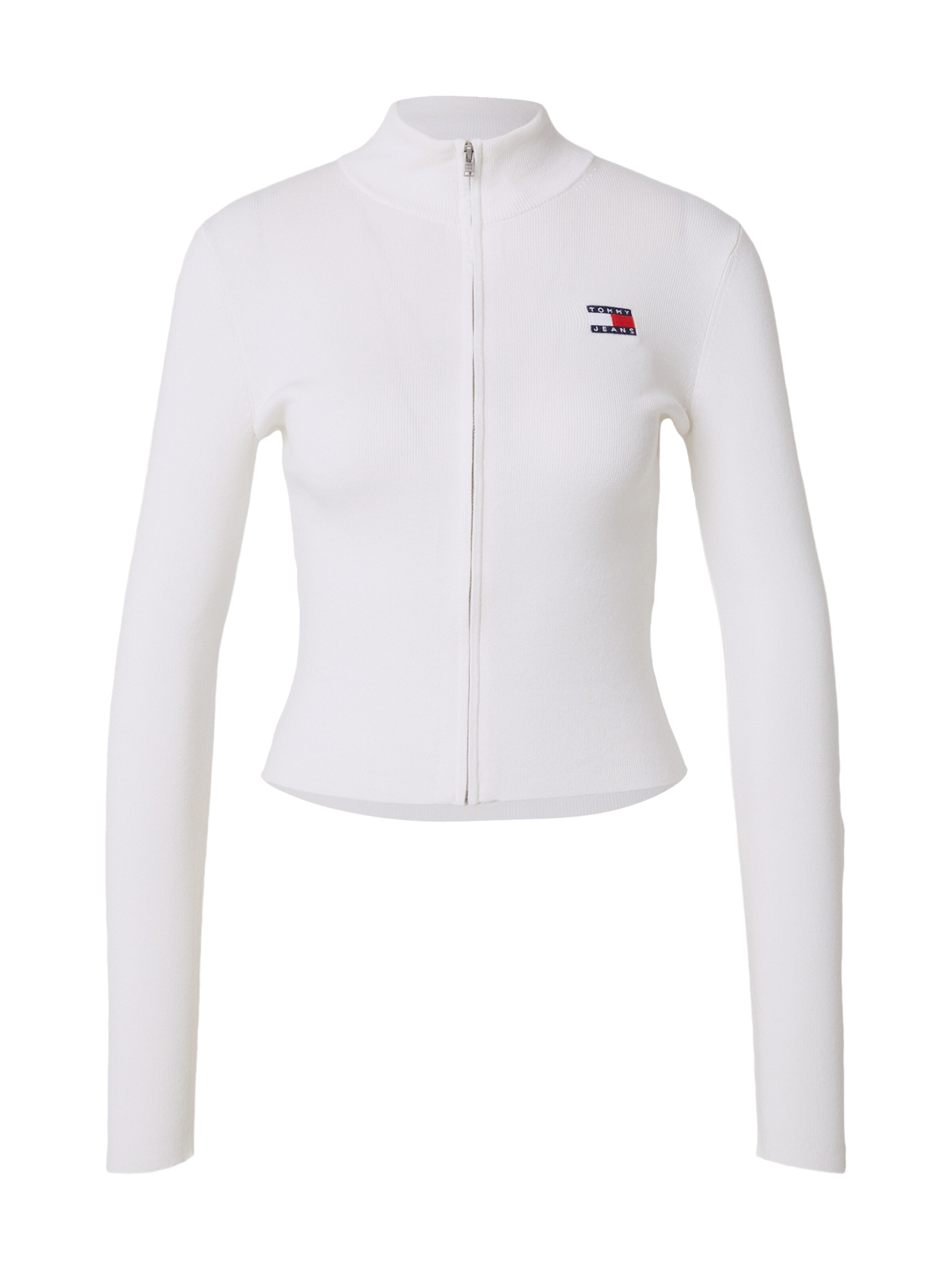 Tommy Jeans Kardigán - fehér: elől