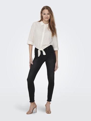 ONLY Skinny Jeans 'Blush' in Black