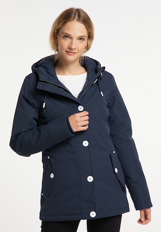 DreiMaster Maritim Winter Jacket in Blue: front