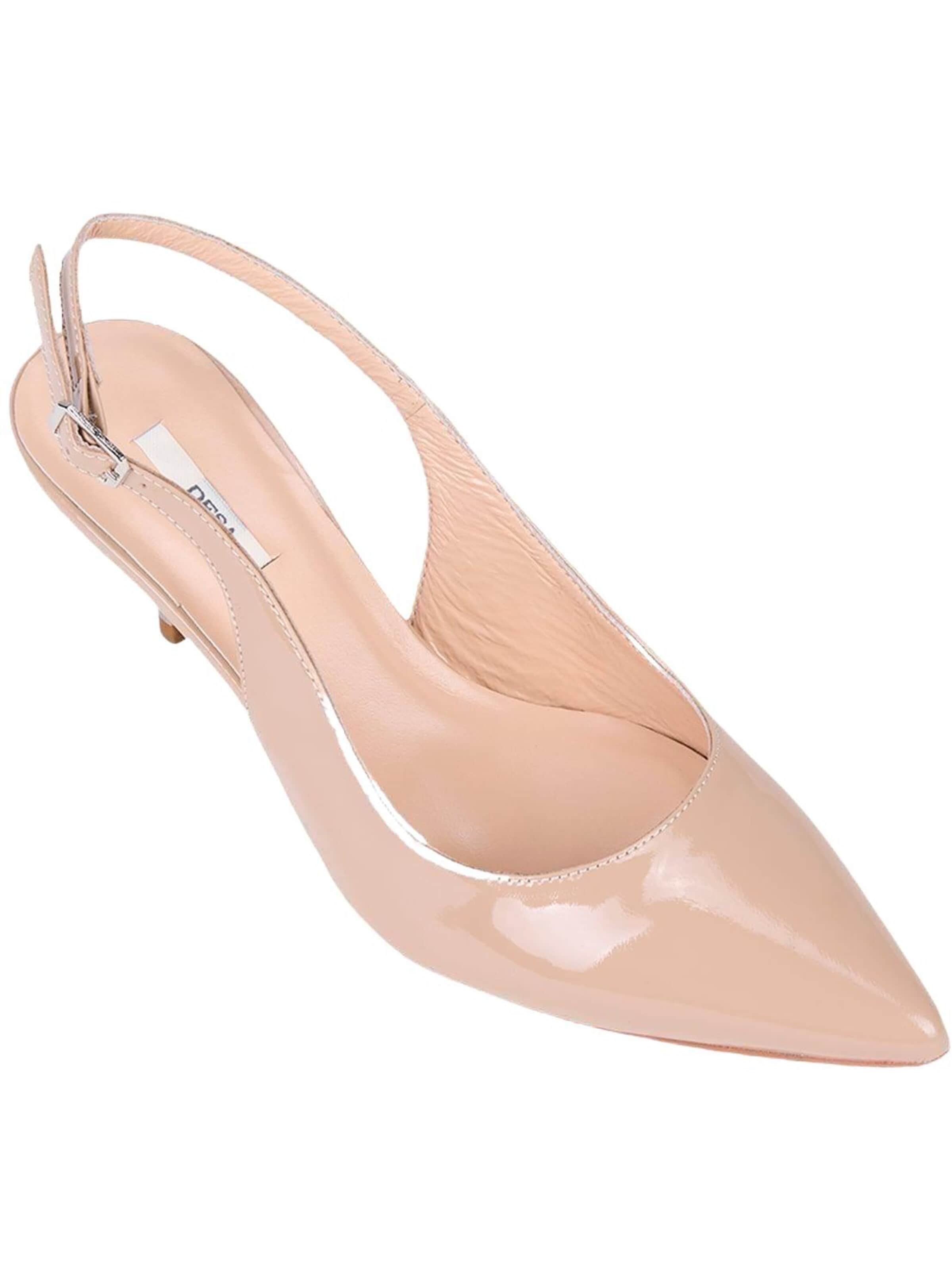 Desa Slingpumps 'Slingback Stiletto'‌ in Beige: Vorderseite